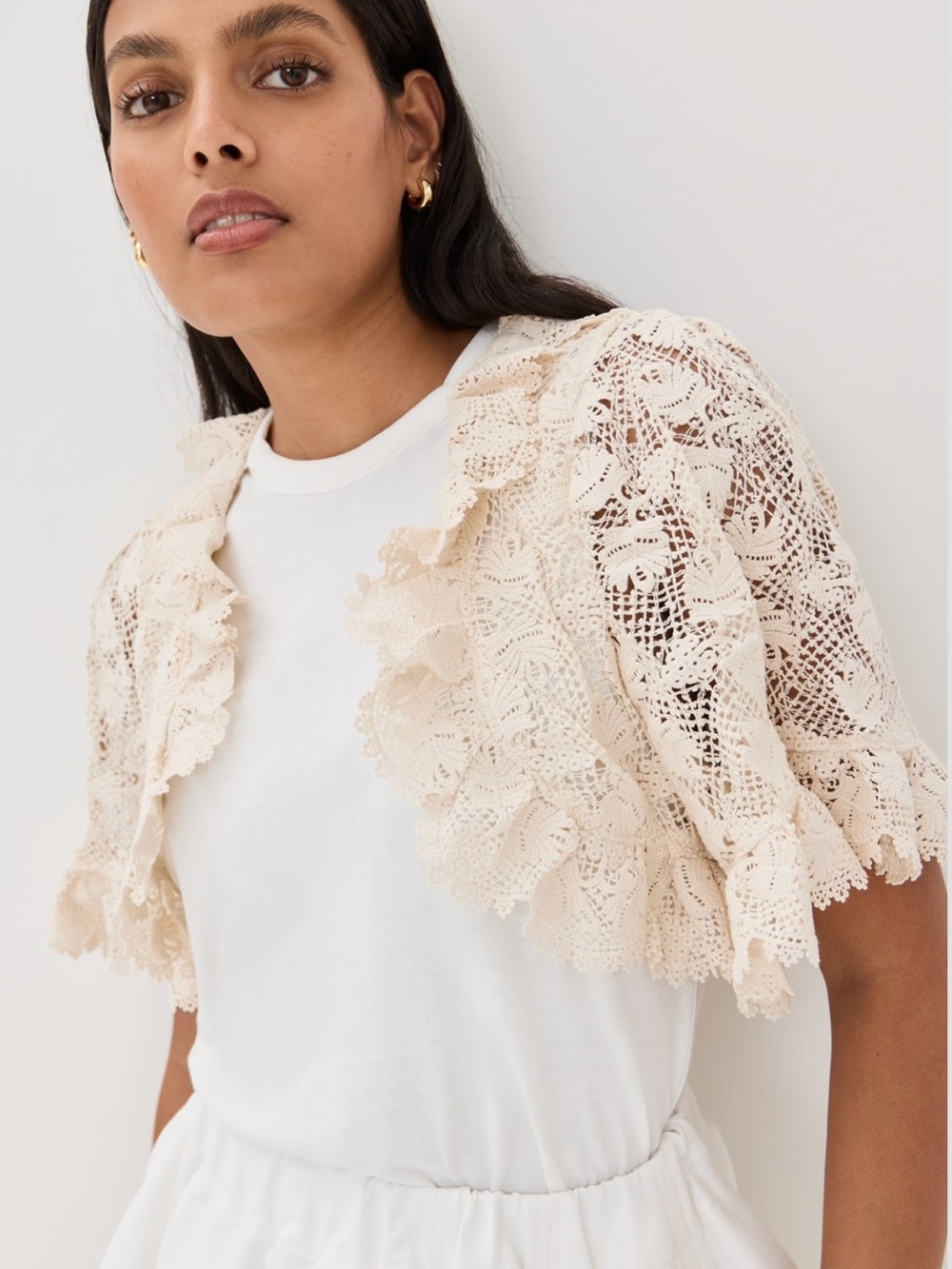 Sea New York “Lace Jersey Tee”